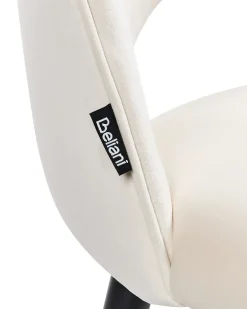 Set di 2 sedie da pranzo MAGALIA Velluto Beige chiaro