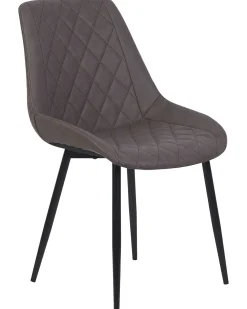 Set di 2 sedie da pranzo MARIBEL Pelle sintetica Marrone scuro