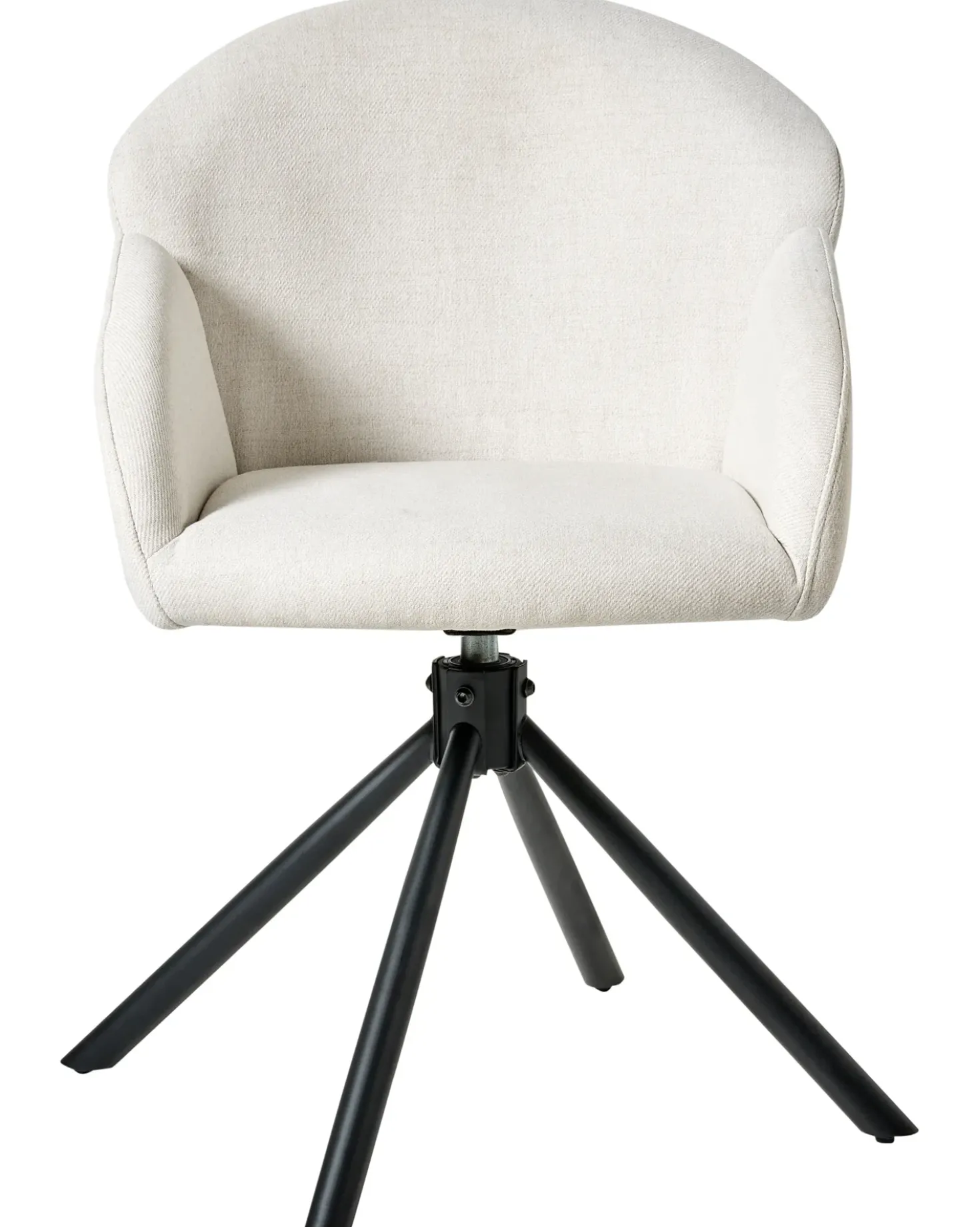 Set di 2 sedie da pranzo MAYBEE Tessuto Bianco sporco