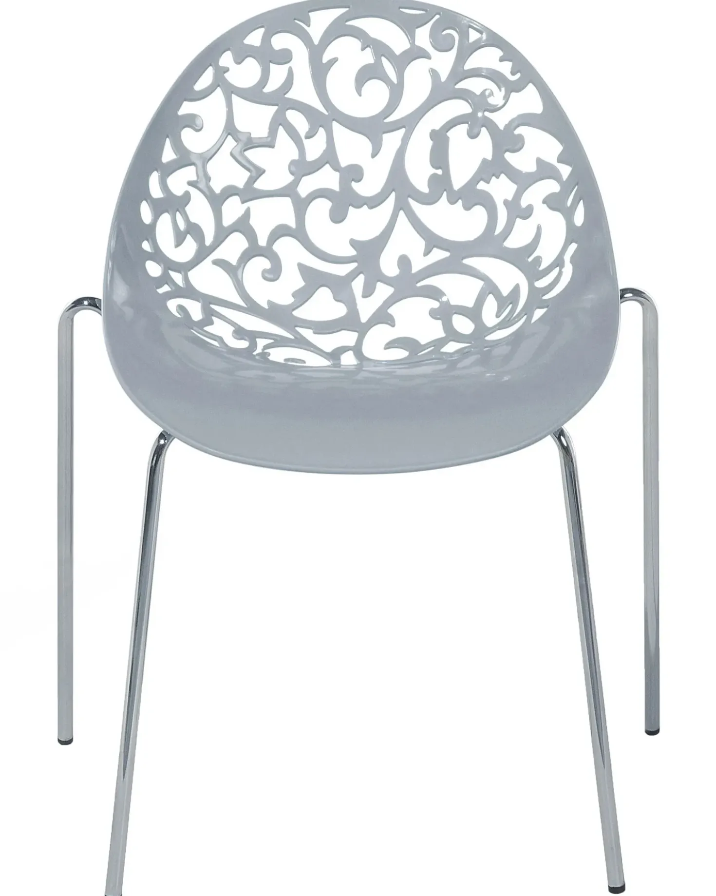 Set di 4 sedie da pranzo MUMFORD Grigio chiaro