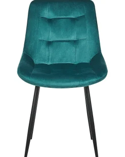 Set di 2 sedie da pranzo MELROSE Velluto Turchese