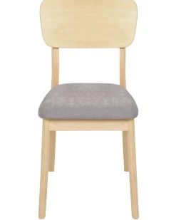 Set di 2 sedie da pranzo MINIER Legno Marrone chiaro/Grigio