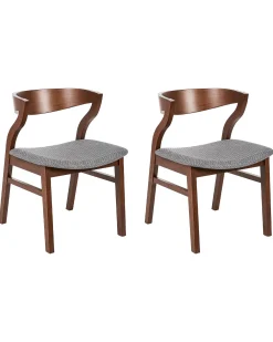 Set di 2 sedie da pranzo MAROA Legno Grigio chiaro