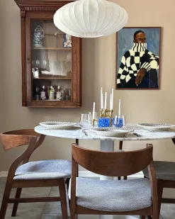 Set di 2 sedie da pranzo MAROA Legno Grigio chiaro