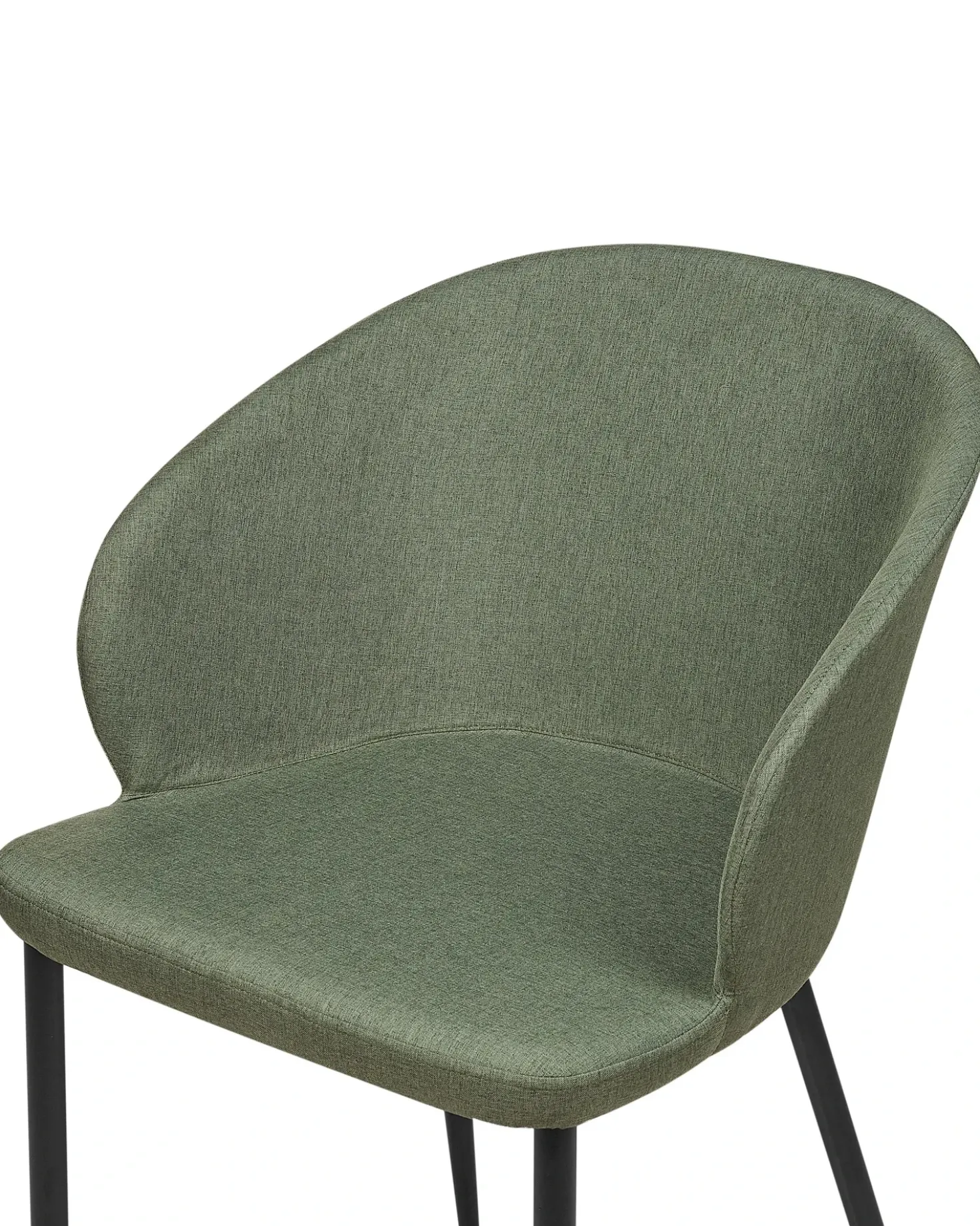 Set di 2 sedie da pranzo MASON Tessuto Verde scuro