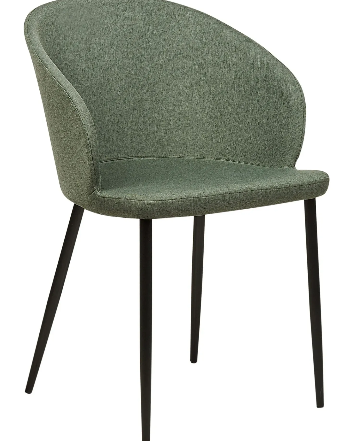 Set di 2 sedie da pranzo MASON Tessuto Verde scuro