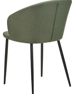 Set di 2 sedie da pranzo MASON Tessuto Verde scuro