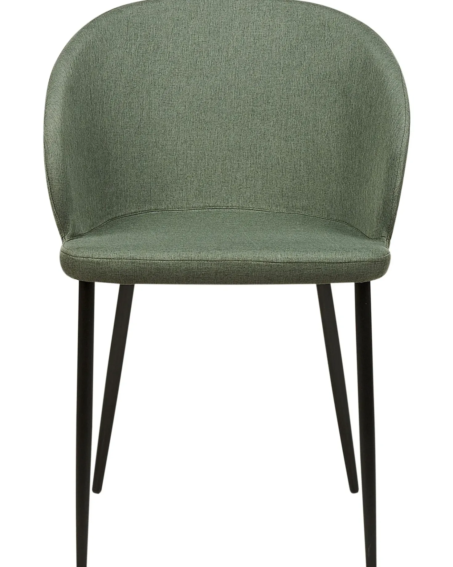 Set di 2 sedie da pranzo MASON Tessuto Verde scuro