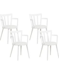 Set di 4 sedie da pranzo MORILL Bianco