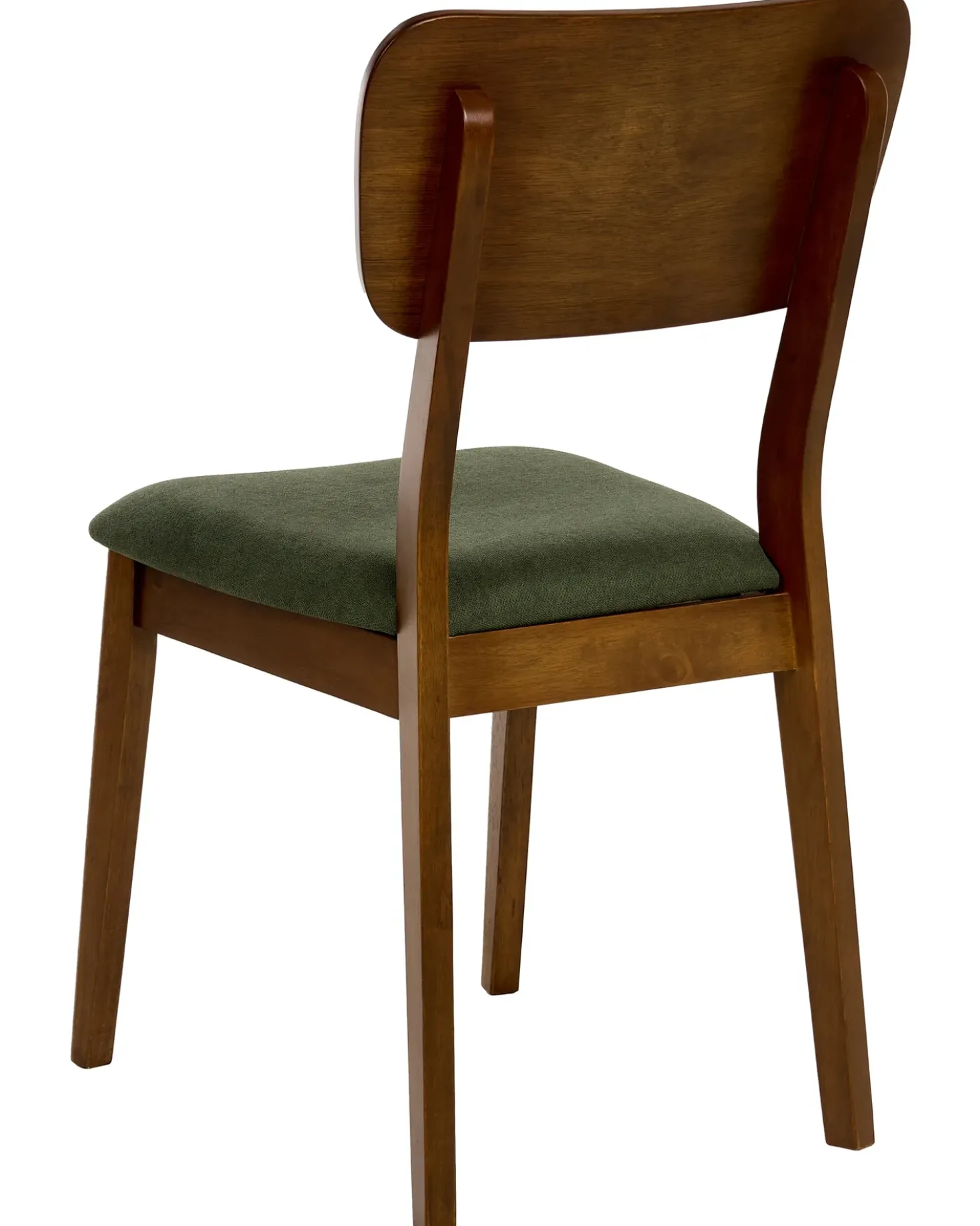 Set di 2 sedie da pranzo MINIER Legno Verde/Marrone scuro