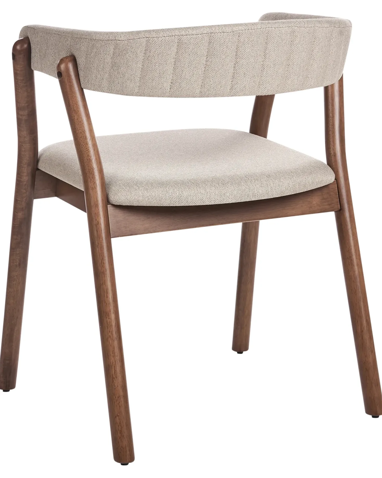 Set di 2 sedie da pranzo MYLO Tessuto Marrone scuro/Beige