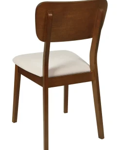 Set di 2 sedie da pranzo MINIER Legno Marrone scuro/Beige