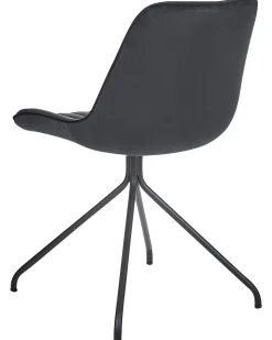 Set di 2 sedie da pranzo NAVASOTA Velluto Nero