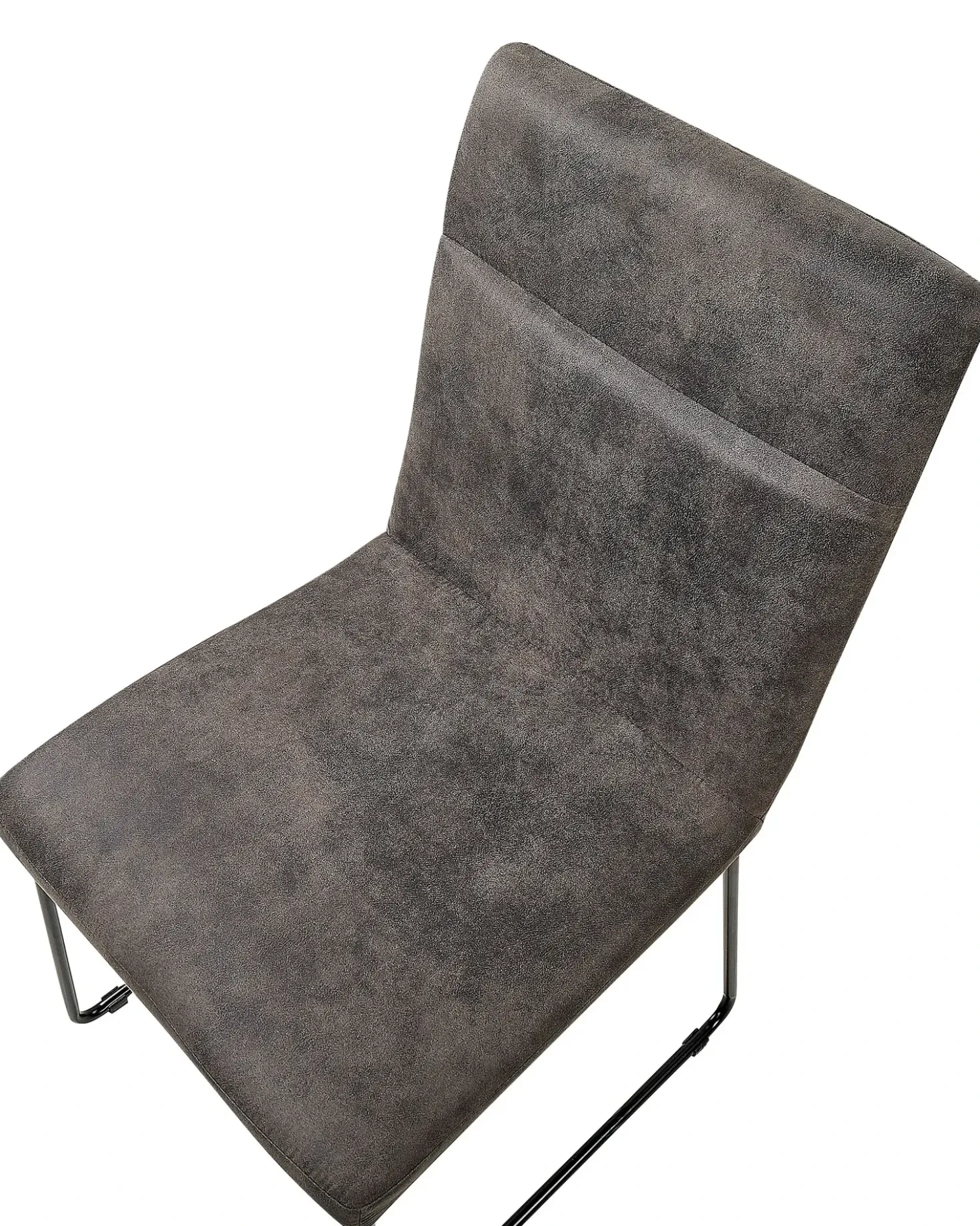 Set di 2 sedie da pranzo NEVADA Tessuto Grigio scuro