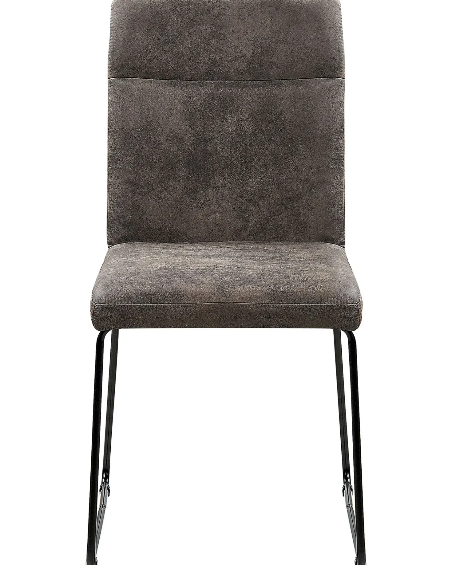 Set di 2 sedie da pranzo NEVADA Tessuto Grigio scuro