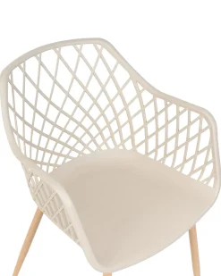 Set di 2 sedie da pranzo NASHUA Beige