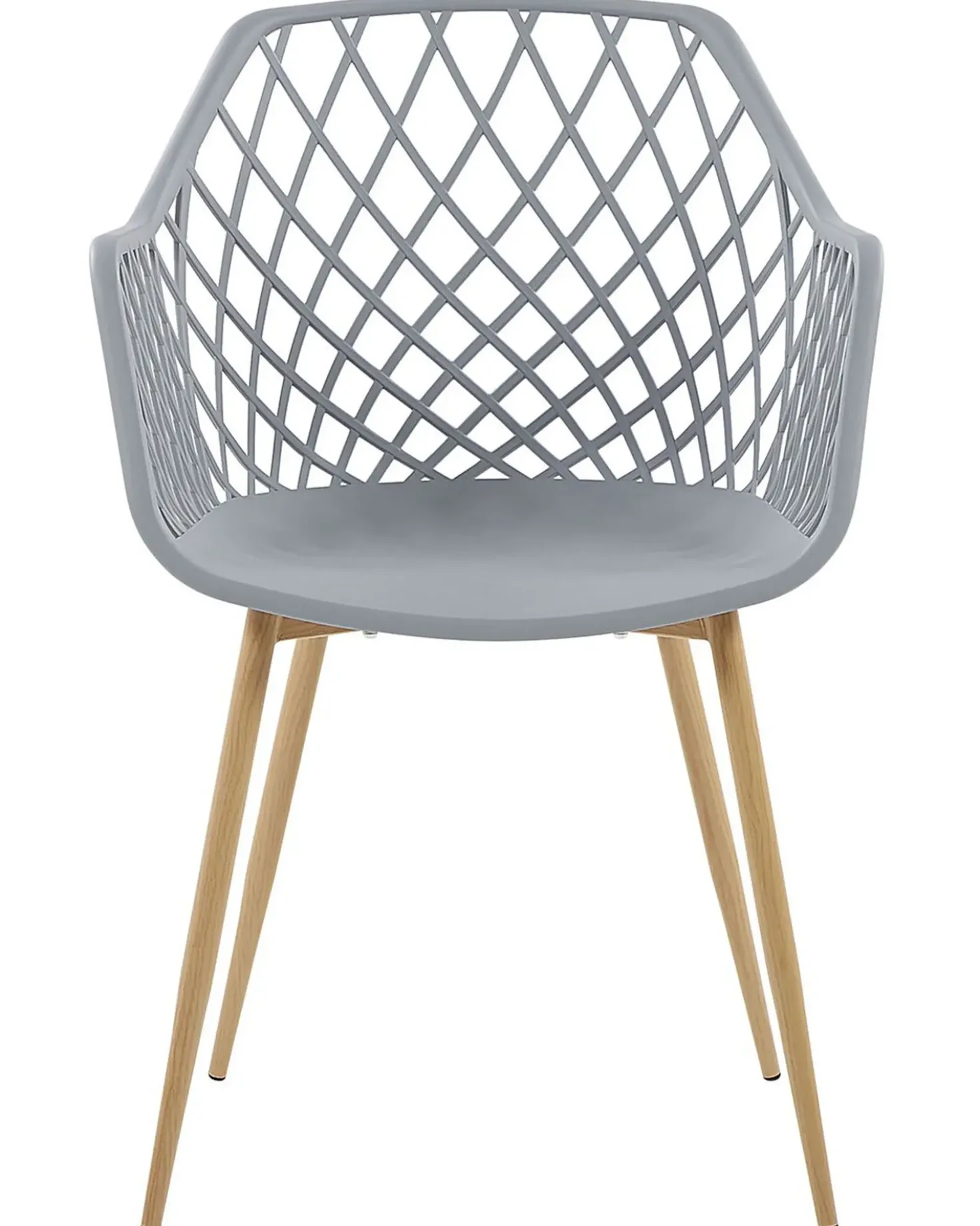 Set di 2 sedie da pranzo NASHUA Grigio chiaro
