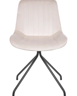Set di 2 sedie da pranzo NAVASOTA Velluto Beige