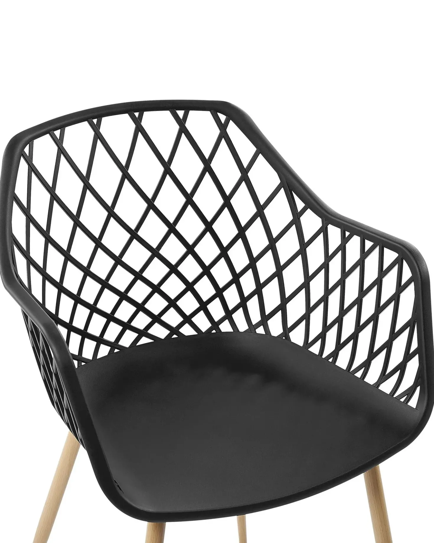 Set di 2 sedie da pranzo NASHUA Nero