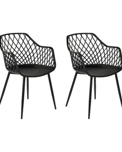 Set di 2 sedie da pranzo NASHUA II Nero