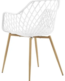 Set di 2 sedie da pranzo NASHUA Bianco