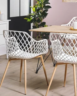 Set di 2 sedie da pranzo NASHUA Bianco