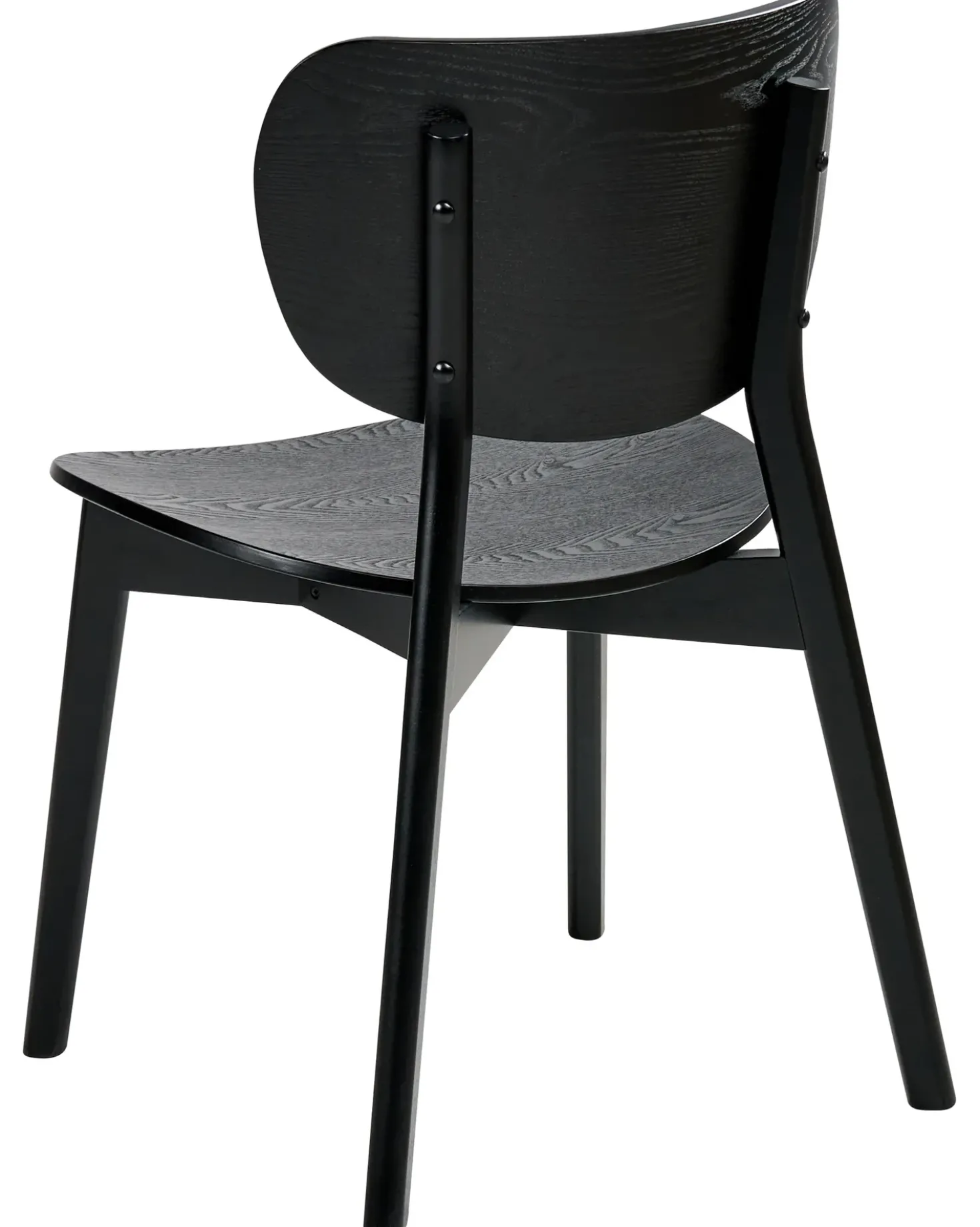 Set di 2 sedie da pranzo OVERLY Legno Nero