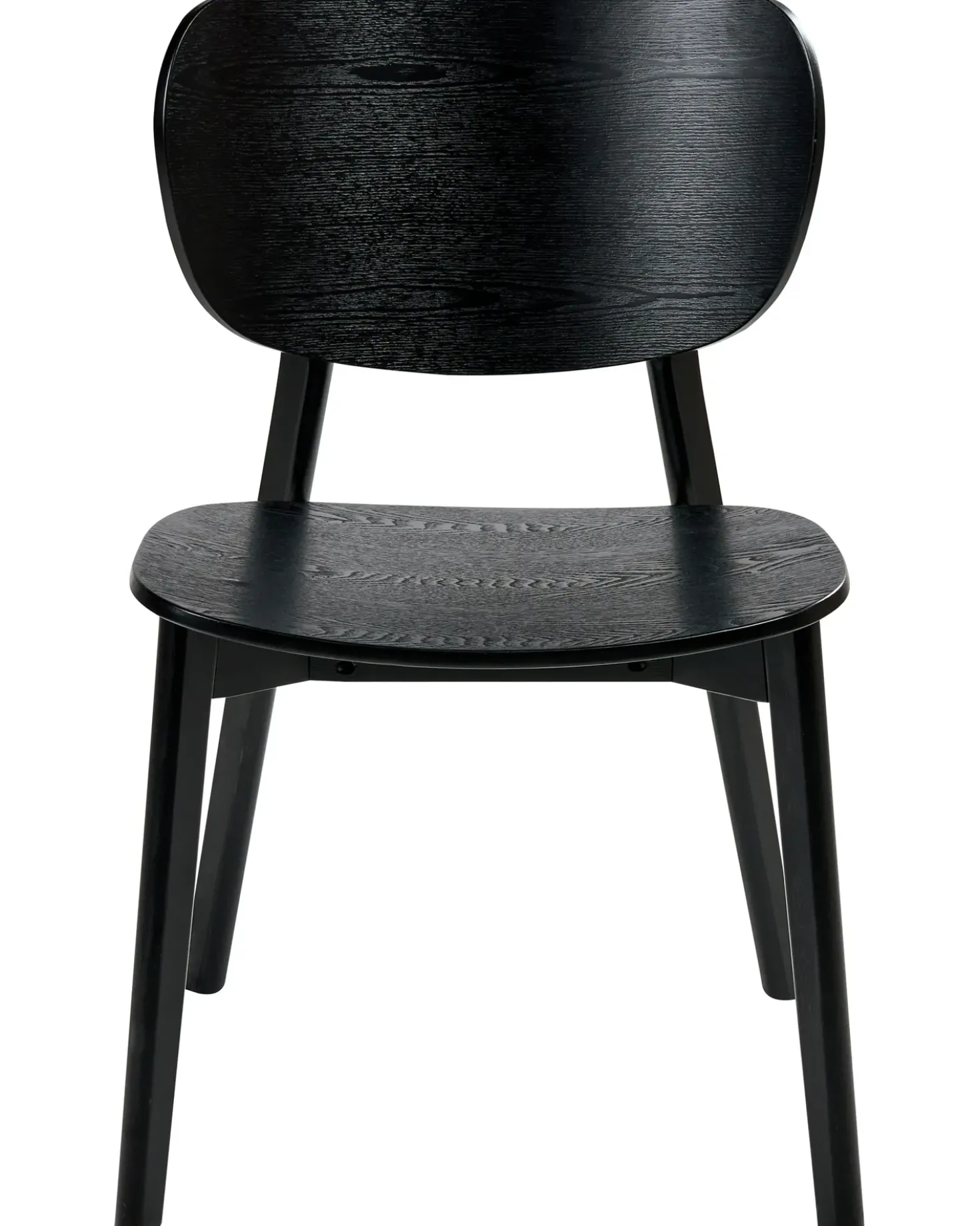 Set di 2 sedie da pranzo OVERLY Legno Nero