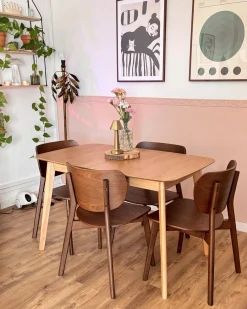 Set di 2 sedie da pranzo OVERLY Legno Marrone