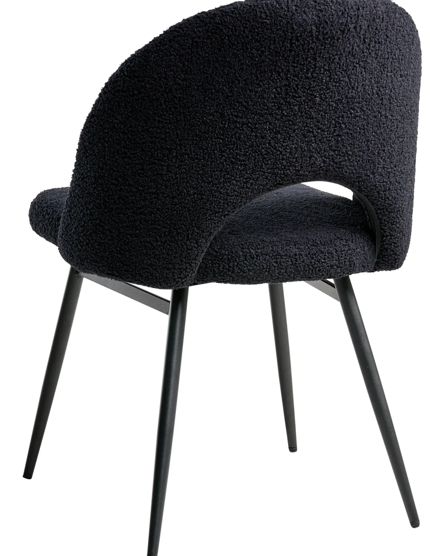 Set di 2 sedie da pranzo ONAGA Bouclé Nero