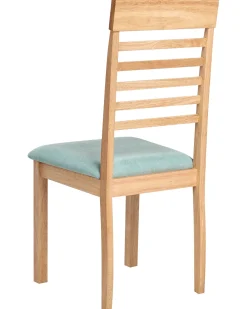 Set di 2 sedie da pranzo ORTLEY Legno Marrone chiaro/Verde menta