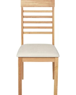 Set di 2 sedie da pranzo ORTLEY Legno Marrone chiaro/Beige