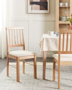 Set di 2 sedie da pranzo ORONO Legno Marrone chiaro