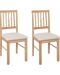 Set di 2 sedie da pranzo ORONO Legno Marrone chiaro