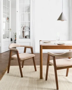 Set di 2 sedie da pranzo ONECO Legno Marrone scuro