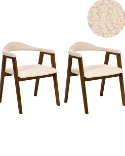 Set di 2 sedie da pranzo ONECO Legno Marrone scuro