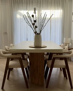 Set di 2 sedie da pranzo ONECO Legno Marrone scuro