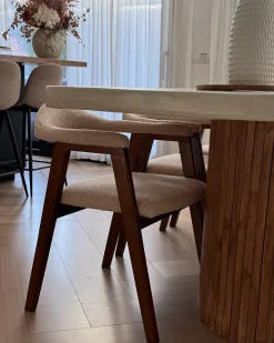 Set di 2 sedie da pranzo ONECO Legno Marrone scuro