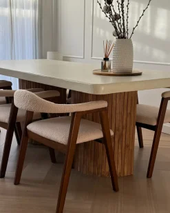 Set di 2 sedie da pranzo ONECO Legno Marrone scuro