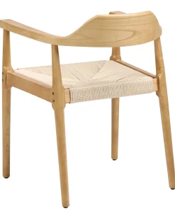 Set di 2 sedie da pranzo OAKDALE Legno Marrone chiaro/Beige