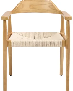 Set di 2 sedie da pranzo OAKDALE Legno Marrone chiaro/Beige