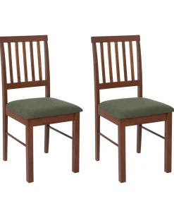 Set di 2 sedie da pranzo ORONO Legno Marrone scuro