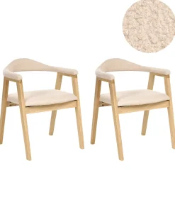 Set di 2 sedie da pranzo ONECO Legno Marrone chiaro