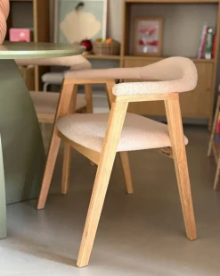Set di 2 sedie da pranzo ONECO Legno Marrone chiaro
