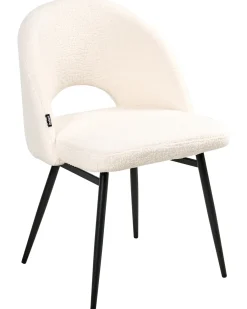 Set di 2 sedie da pranzo ONAGA Bouclé Bianco