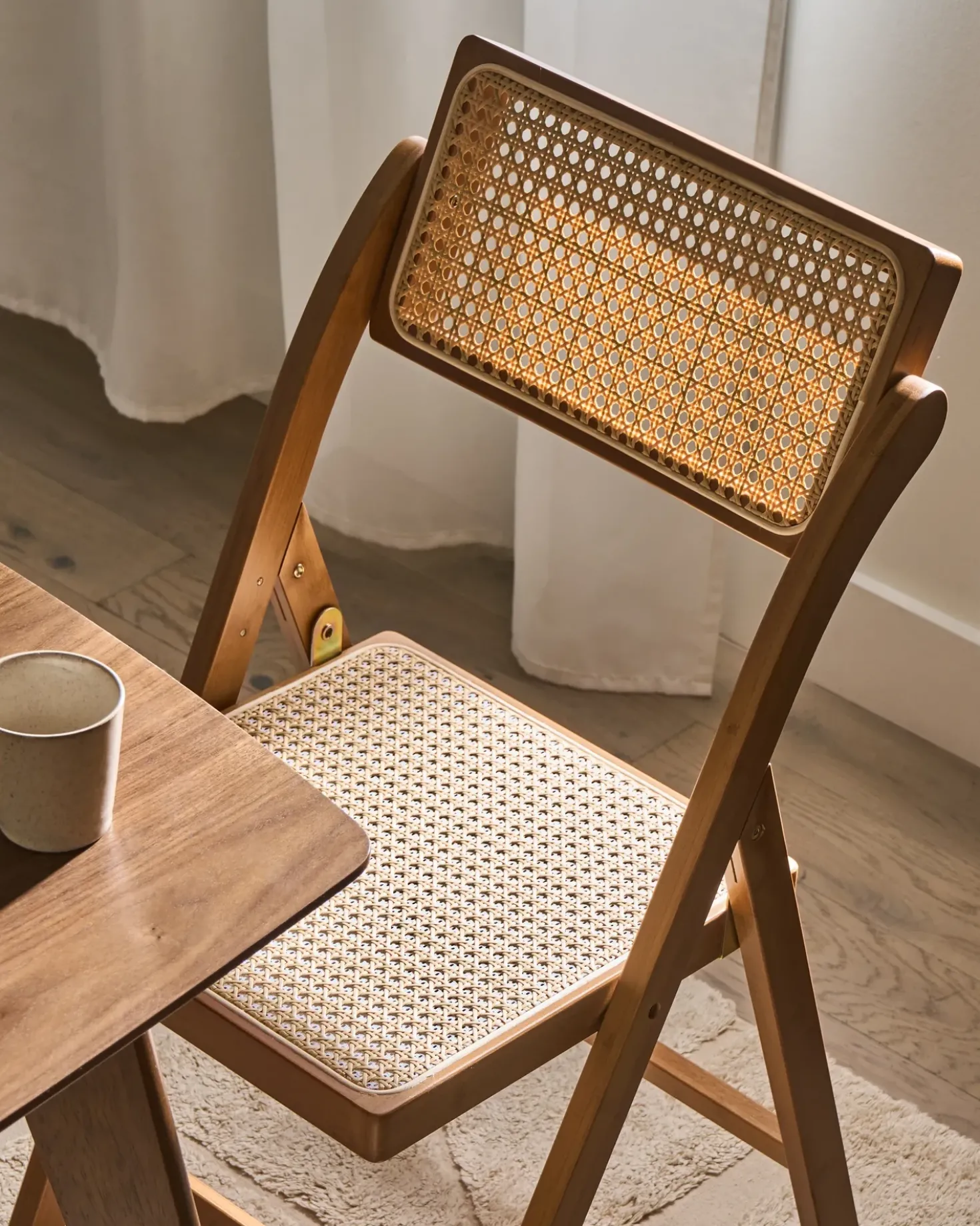 Set di 2 sedie da pranzo Pieghevole MODANE Bambù Marrone