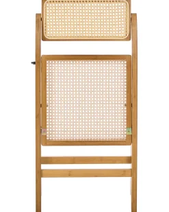Set di 2 sedie da pranzo Pieghevole MODANE Bambù Marrone