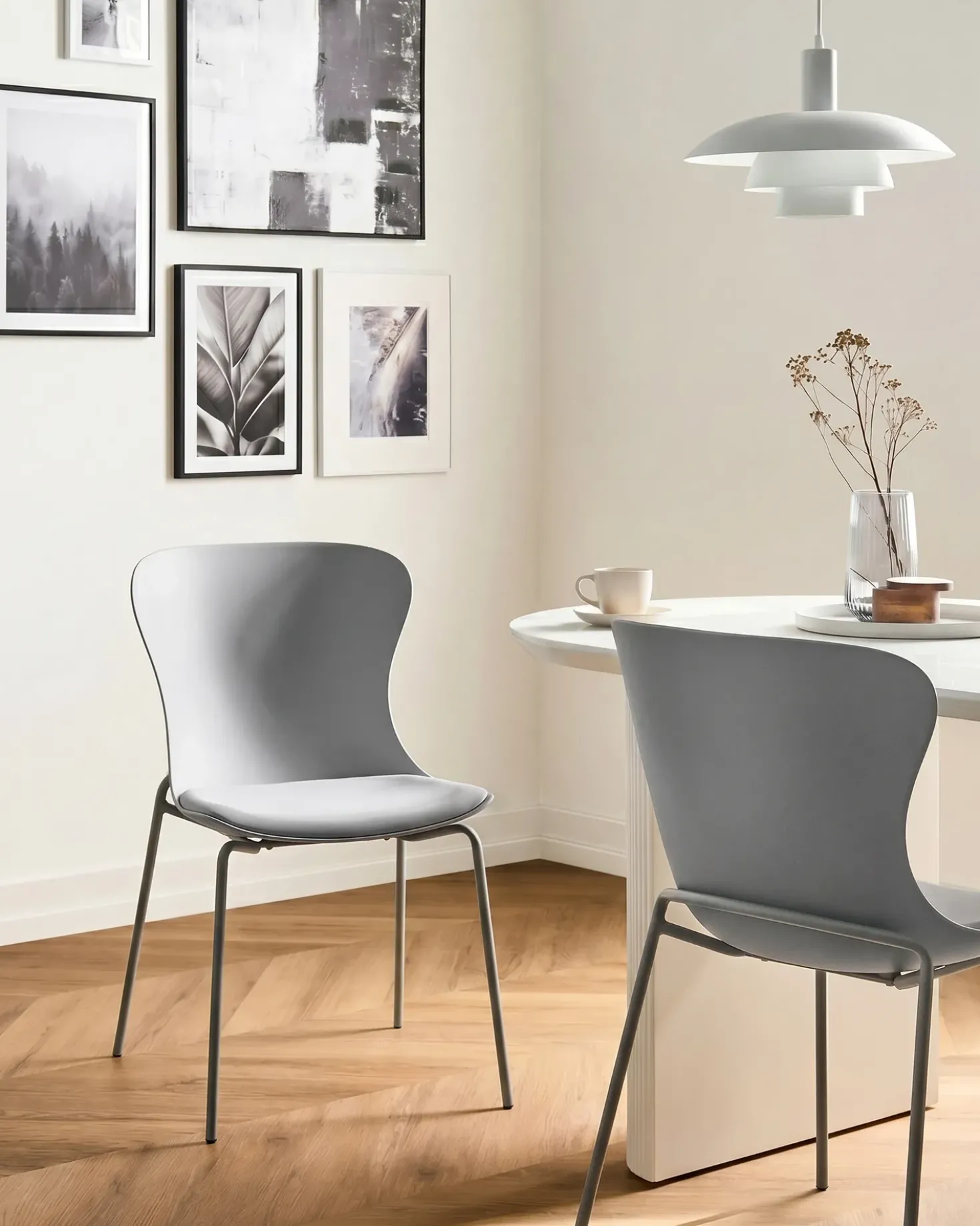 Set di 2 sedie da pranzo PITSBURG Grigio