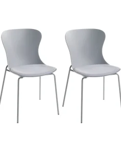 Set di 2 sedie da pranzo PITSBURG Grigio
