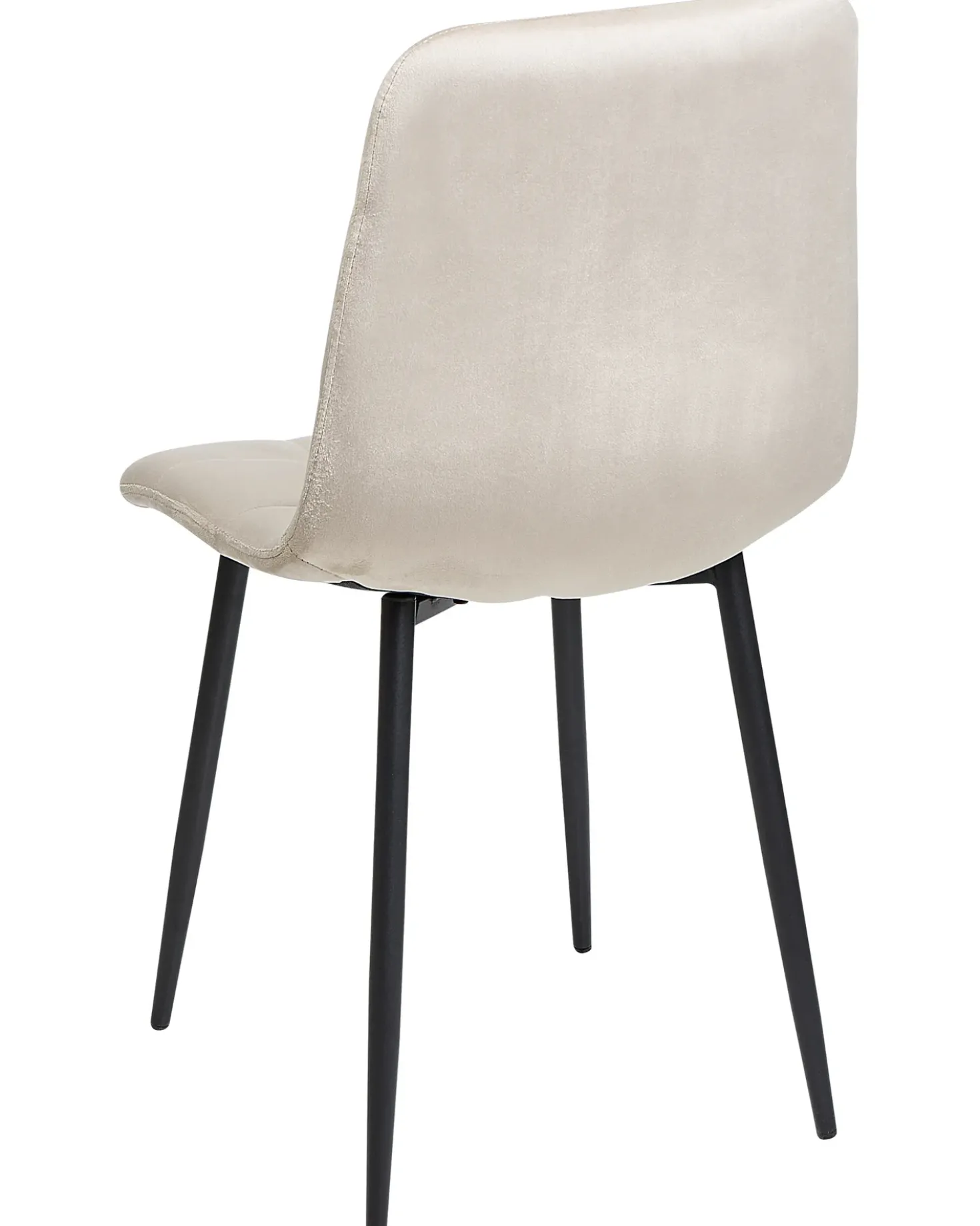 Set di 4 sedie da pranzo POWELL Velluto Beige